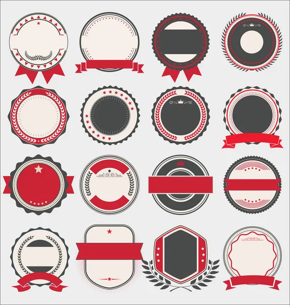 Colección Insignias Etiquetas — Vector de stock