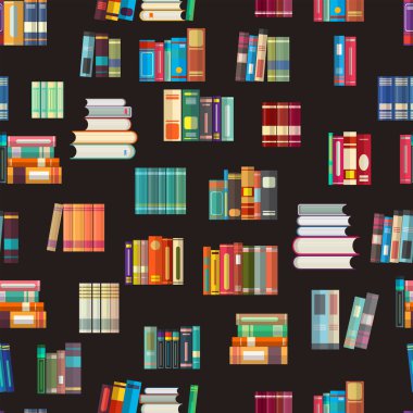 düz biçim vektör illüstrasyonunda pürüzsüz tasarım kitapları 