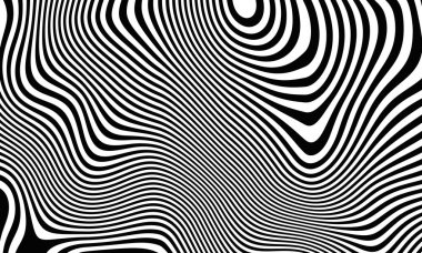 Siyah beyaz çizgili düştü zebra tarzında. Çizgili arka plan. Seçenek 3. 3D render