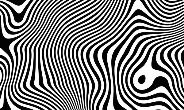 Black white stripes in the style of fell zebra. Abstract striped background. Option 5. 3D rendering