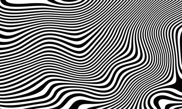 Siyah beyaz çizgili düştü zebra tarzında. Çizgili arka plan. Seçenek 2. 3D render