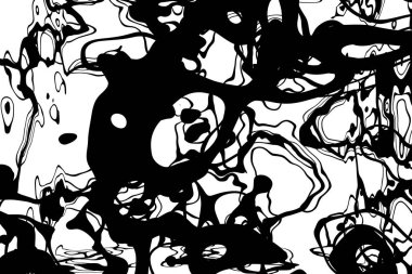 Çizgiler siyah ve beyaz dalgalı deseni. 3B işleme 