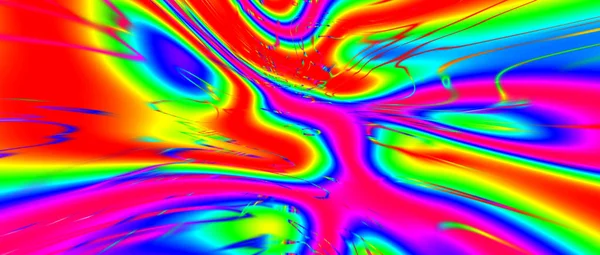 Gökkuşağı deseni. 3B render 
