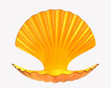 Kabuk inci izole.3d render