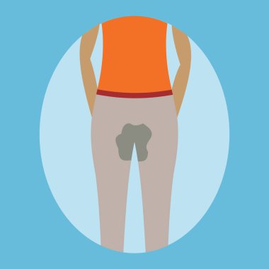 İdrar kaçırma, istemsiz idrar yapma vektör