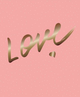 Seviyorum. Sevgililer günü hat kartı.