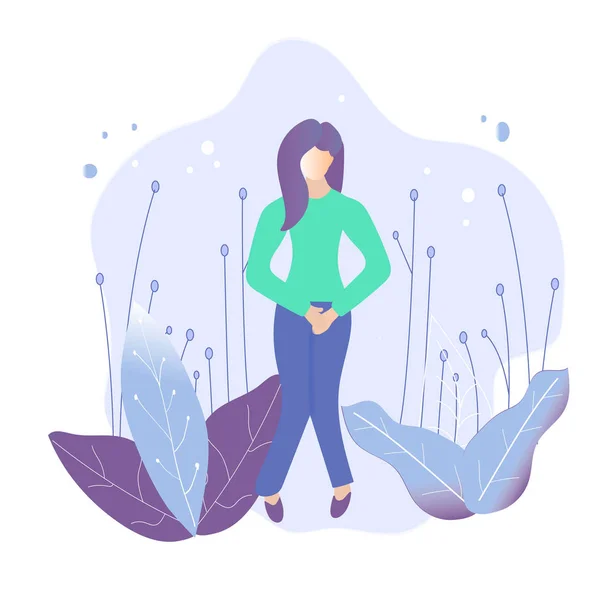 Female Urinary incontinence — Stock Illustration Female Urinary incontinence Stock Illustration