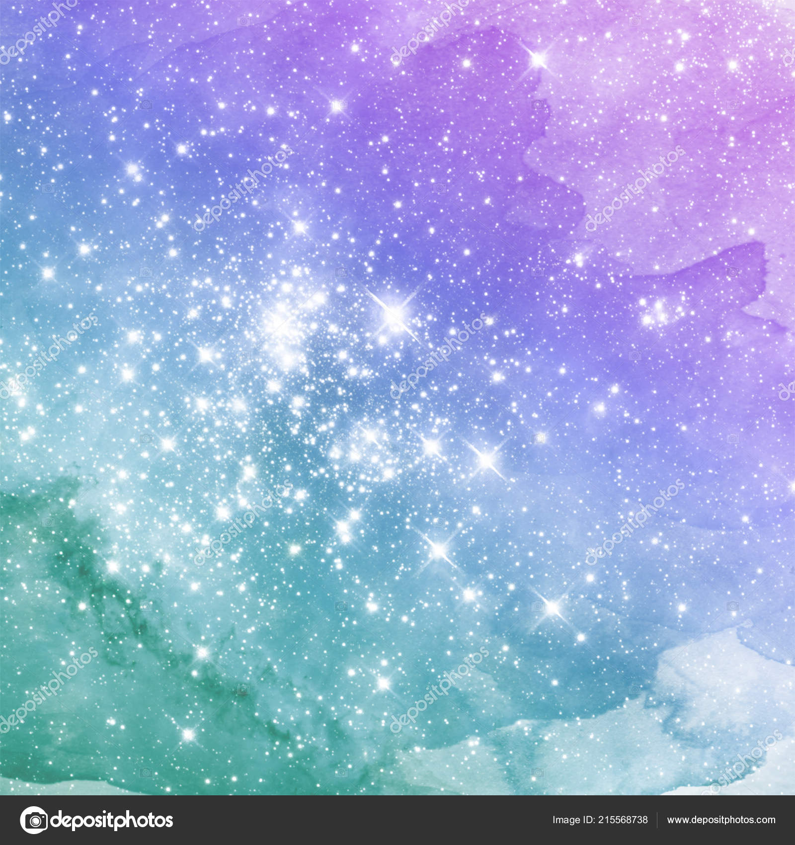 Space Watercolor High Resolution Background Stock Photo Somekris