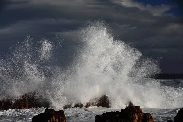 High Tide Die Punt Mossel Bay South Africa Can Very — Stock Photo, Image