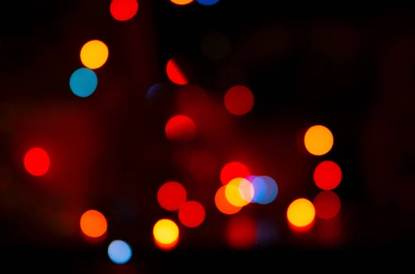 Christmas Abstract Background Glowing Bokeh Photo Applied Blurring Effect — Stock Photo, Image