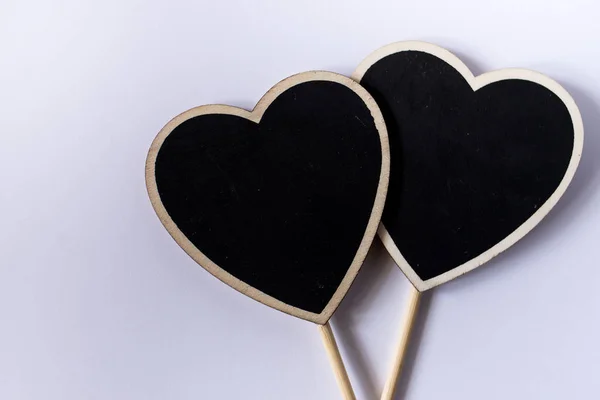 black heart on a white background abstraction