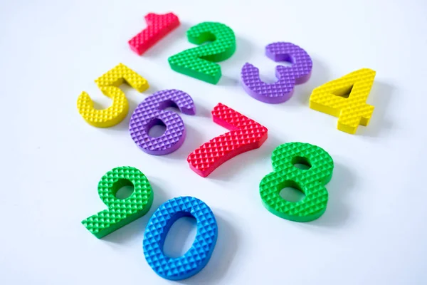 Abstract Background Numbers Toys — Stock Photo, Image