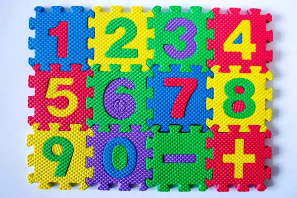 Abstract Background Numbers Toys — Stock Photo, Image