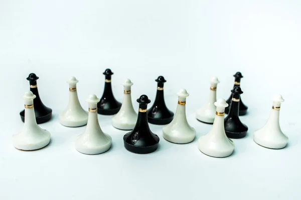 Chess White Background Art — Stock Photo, Image