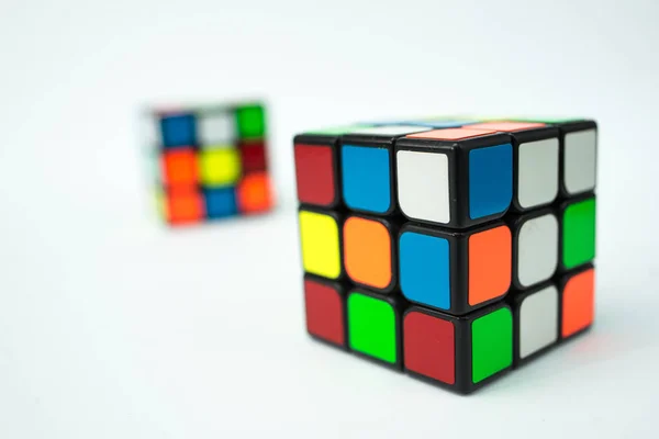 Colorful Cubes White Background — Stock Photo, Image