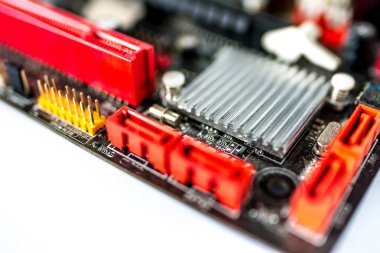 Bilgisayar anakart closeup