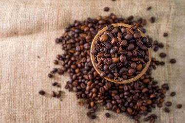 aromalı kahve çekirdekleri çuval torbası