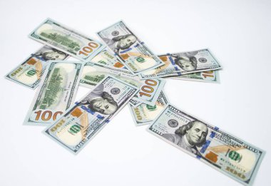 beyaz arka plan üzerinde para banknot