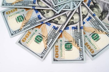 beyaz arka plan üzerinde para banknot