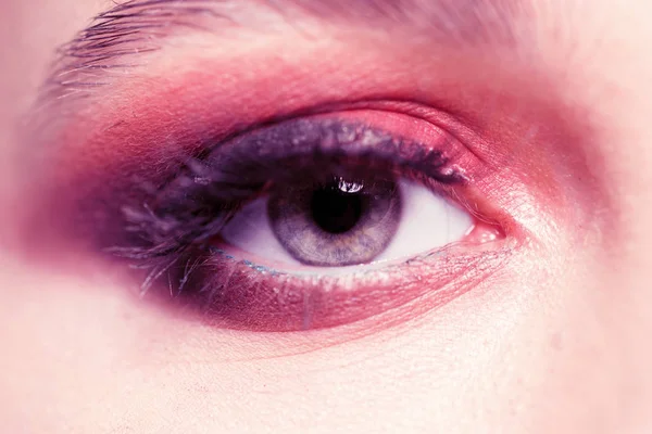 Female Eye Beautiful Makeup — Stock Photo, Image