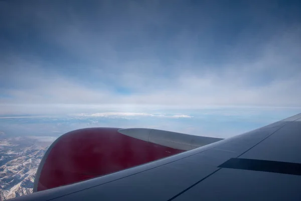 Vista Desde Ojo Buey Del Avión — Foto de Stock