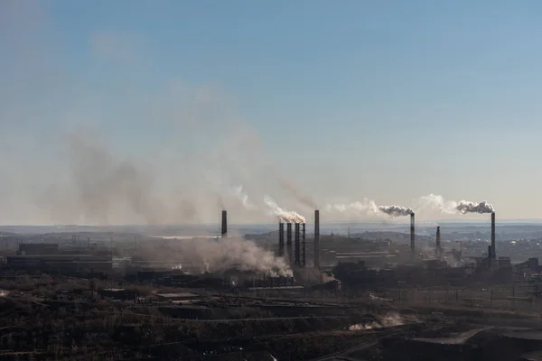 Eisen Und Stahlwerke Der Stadt Magnitogorsk Russland — Stockfoto