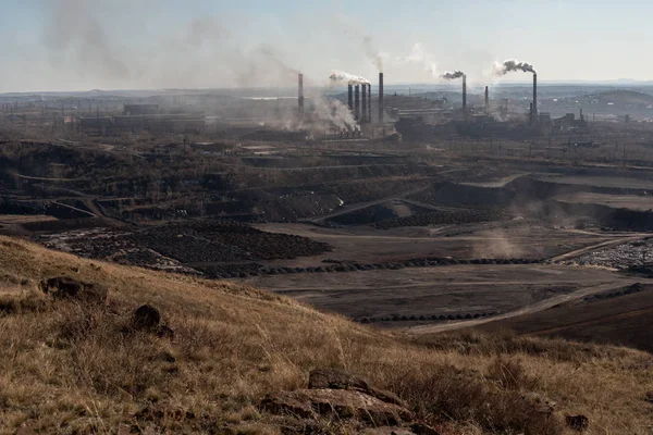 Železárny Ocelárny Městě Veličogorsk Rusko — Stock fotografie