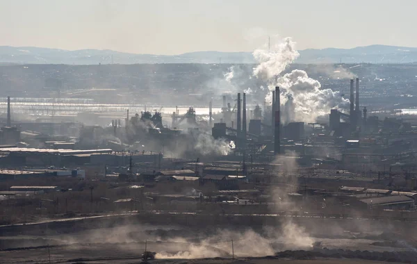 Ijzer Staalwerken Stad Magnitogorsk Rusland — Stockfoto