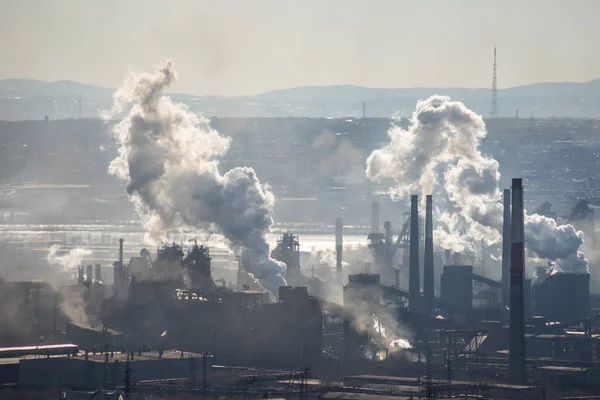 Eisen Und Stahlwerke Der Stadt Magnitogorsk Russland — Stockfoto