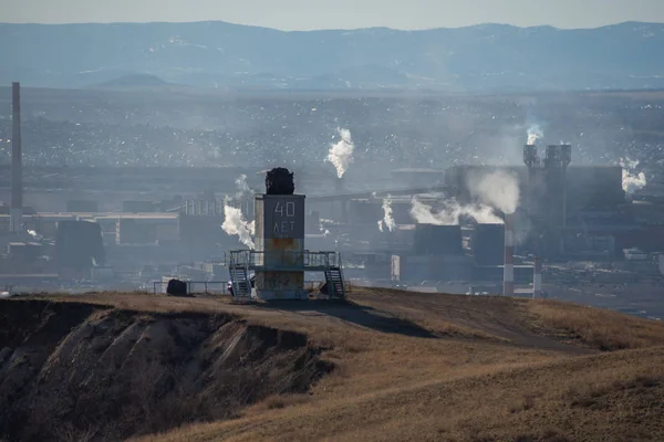 马格尼托戈尔斯克市的钢铁厂 俄罗斯 — 图库照片