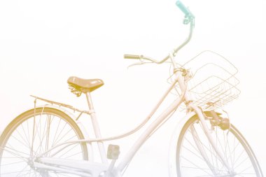 Vintage Bisiklet beyaz arka plan