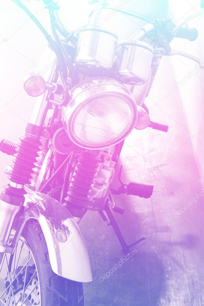 the vintage Motorcycle detail