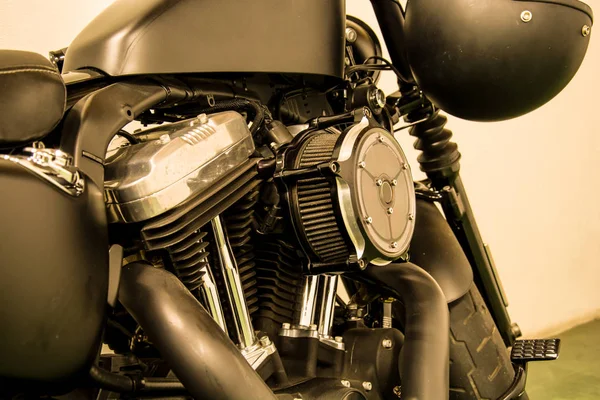 Motorcycle engine close-up — Stock Photo, Image