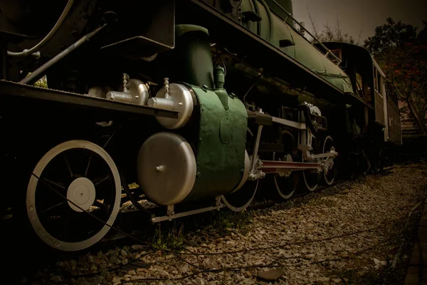 老式蒸汽机车机车 — 图库照片