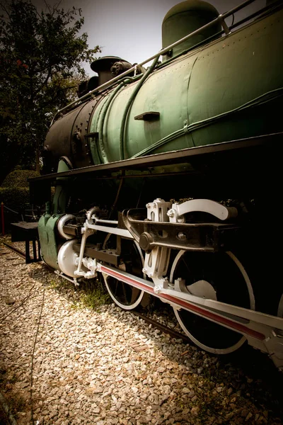 Vintage Steam engine locomotive train