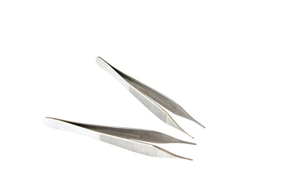 Хирургические инструменты (пинцет, щипцы, зажим лезвия, скальпель — стоковое фото