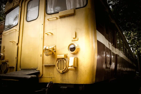 Vintage trem locomotiva do motor a vapor — Fotografia de Stock