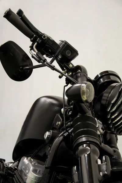 Vintage motorfiets detail — Stockfoto