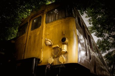 Vintage Buharlı motorlu lokomotif tren