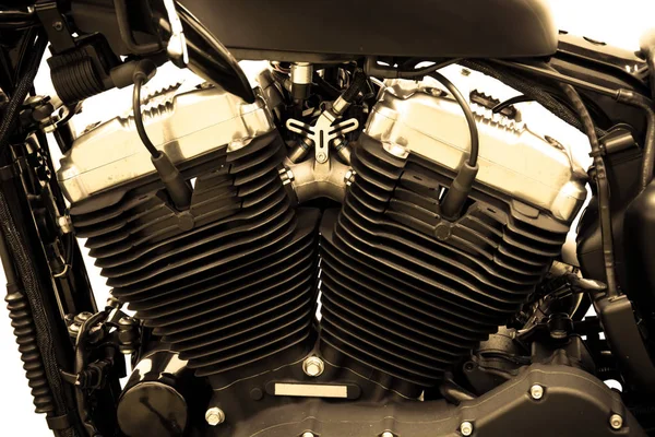 Vintage motorcycle exhaust pipes.vintage tone — Stock fotografie