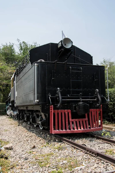 Vintage ånglok lokomotiv tåg — Stockfoto