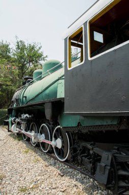 Vintage Buharlı motorlu lokomotif tren