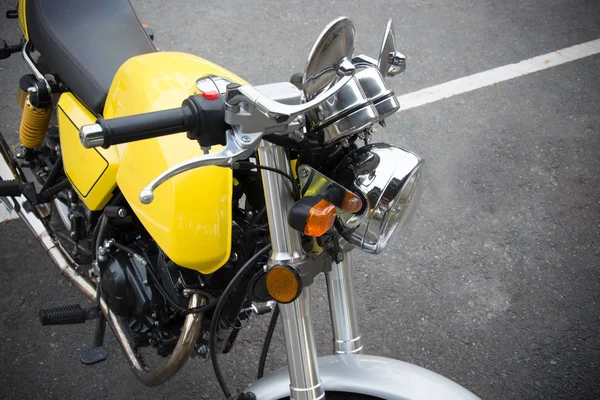 Винтажные детали мотоцикла — стоковое фото