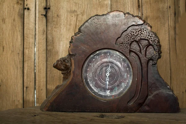 Vintage Clock on the wall in the room — Stock Photo, Image