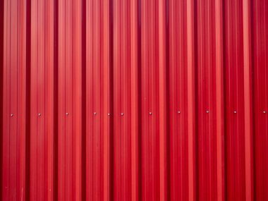 Kırmızı çinko doku duvar, metal zemin. Kırmızı kiremit çatı zemin backgroun