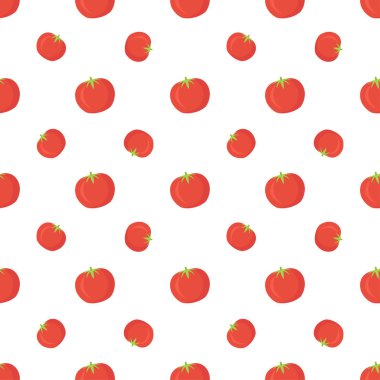 Domates Dikişsiz desen arka plan - vektör
