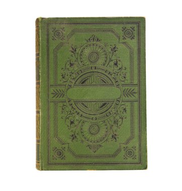 Beyaz arka plan üzerinde izole eski kitap vintage kitap kapağı