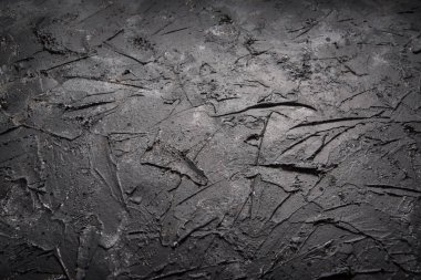 Beton desenli duvar arkaplanı, gri koyu grunge kopyalama alanı