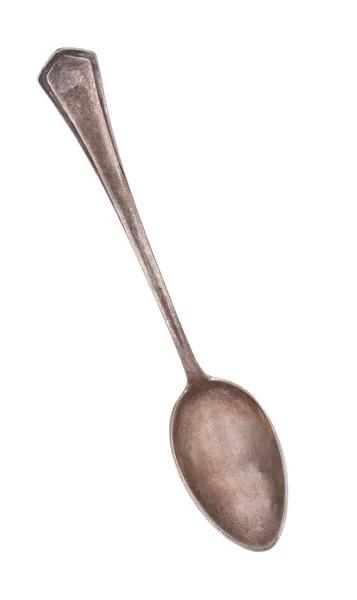 Vintage Beautiful Spoon Isolated White Background — Stock Photo, Image