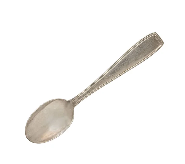 Vintage spoon isolated on a white background. Retro silverware — Stock Photo, Image